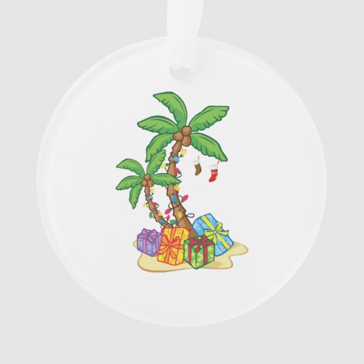 Feux de noix de palmier Tropical Xmas Coconut (devant)