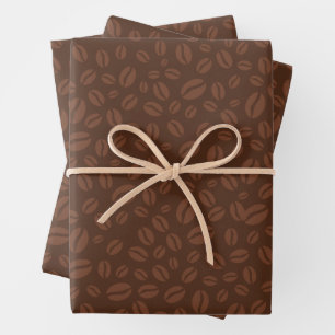 Fèves de café Imprimer Papier d'emballage Brown