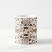 Fèves de café motif Café Mug (Centre)