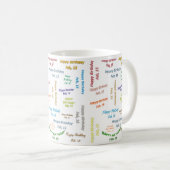 Février, 15 Anniversaire Mug (Devant droit)