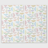 Février, 19 Anniversaire Cadeau Papier (Plat)