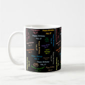Février, 27 Anniversaire Mug (Gauche)