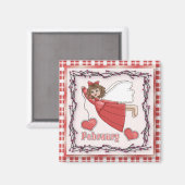 Février Angel / Fée Mois Magnet (Recto/Verso)