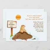 Février Invitation du jour de la marmotte (Devant / Derrière)