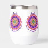Février Mois de naissance Fleurs Violet Mandala (Droite)