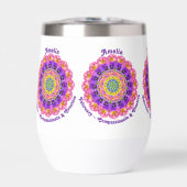Février Mois de naissance Fleurs Violet Mandala (Avant)