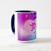 Février Mois du coeur Mug (Devant gauche)