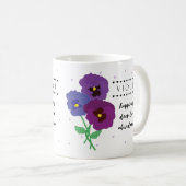 Février Mug Fleur de naissance avec sens Fleur (Devant droit)