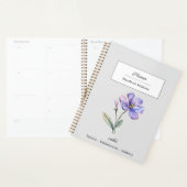 FÉVRIER VIOLET FLEURS DE NAISSANCE PERSONNALISÉE (Devant avec enveloppe)