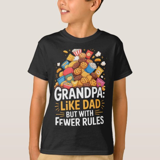 Fewer Rules Funny Grandpa  T-shirt (Voorkant)