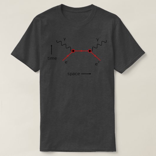 Feynman Diagram Physics T-shirt (Design voorkant)