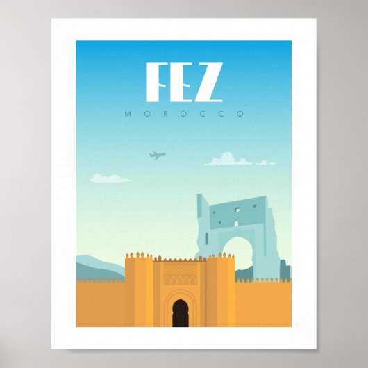 Fez City marocco poster (Voorkant)