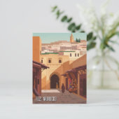 Fez Marokko Reizen Briefkaart (Staand voorkant)