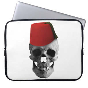 Fez van de Effendi: Een schedel met Egyptisch verh Laptop Sleeve