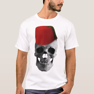 Fez van de Effendi: Een schedel met Egyptisch verh T-shirt