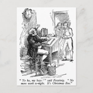 Fezziwig (met tekst) briefkaart