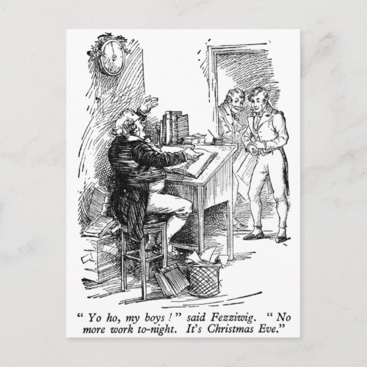 Fezziwig (met tekst) briefkaart (Voorkant)