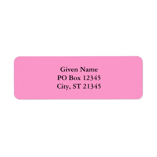 FF99CC roze Etiket (Voorkant)