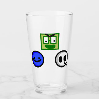 FF "bros" Glass Cup Glas
