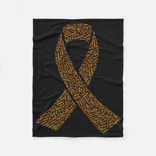 FF names Ribbom fleece blanket (Voorkant)