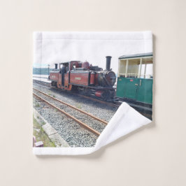 Ffestiniog Steam Engine Wash Cloth Washandje