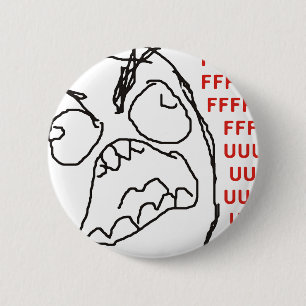 FFFFFFFUUUUUU - Rage! Ronde Button 5,7 Cm