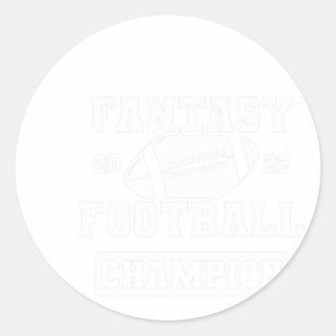FFL League Champ Winner 2022 Fantasy Football Cham Ronde Sticker