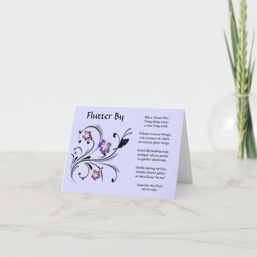 Fflotter par carte de voeux (Devant)