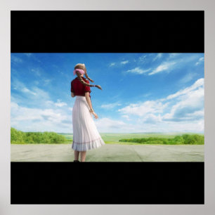 FFVII Aerith-achtergrond Poster
