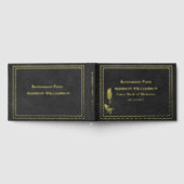 Fhuile d'or de la partie de retrait en cuir noir (Complet)