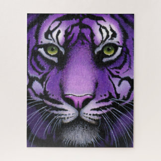 Fiala Purple Tiger Wild Cat Myka Jelina Art Puzzle Legpuzzel