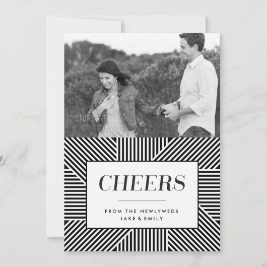 fiançailles audacieux des vacances 5 x 7, carte de (Devant)