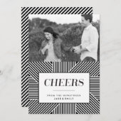 fiançailles audacieux des vacances 5 x 7, carte de (Devant / Derrière)