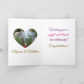 Fiançailles béni, Carte de voeux pliée (Intérieur)