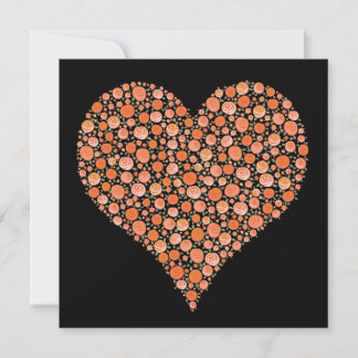 Fiançailles Black Tangerine Roses Invitation de co