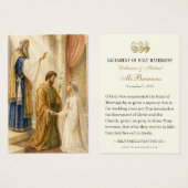 Fiançailles catholiques de Marie et Joseph (Devant & derrière)
