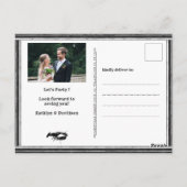 Fiançailles Chalkboard Photo Crawfish Invitation é (Dos)