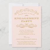 FIANÇAILLES CLASSÉ| INVITATION DU PARTI ENGAGEMENT (Devant)