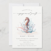 Fiançailles d'algues sous-marines Invitation (Devant)