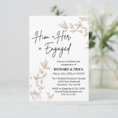 Fiançailles de champs agricoles Faire-part (Debout devant)