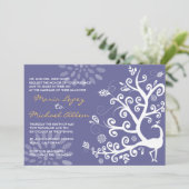 Fiançailles de faire-part de mariage d'inséparable (Debout devant)