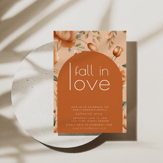 Fiançailles  de la fête de douche Invitation