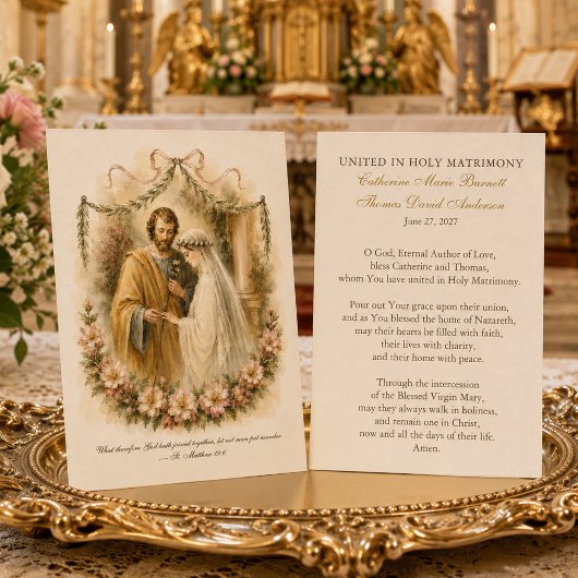 Fiançailles de Marie & Joseph Prière de Mariage