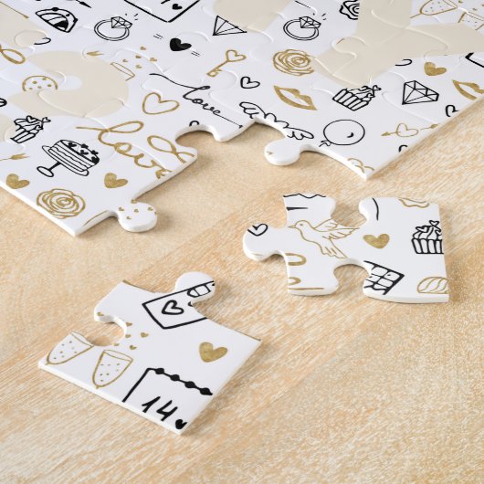 Fiançailles de proposition caché Jigsaw Puzzle (Côté)