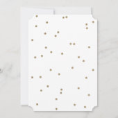 Fiançailles d'or Rose| Invitation de la partie d'e (Dos)