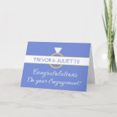Fiançailles Félicitations Carte de voeux pliée per (Devant)