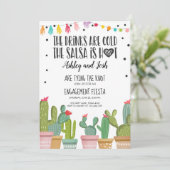 Fiançailles Fiesta Invitation Fête des mariées Cou (Debout devant)