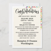Fiançailles - Invitation au mariage Faire-part (Dos)