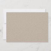 Fiançailles Invitation noir blanc de script simple (Dos)