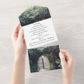 Fiançailles Invitation Porte Wood (Déchirure)